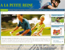 Tablet Screenshot of alapetitereine.com